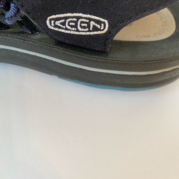 Keen Uneek 1014617 Black Grey Fishermen Hiking Sandals Cord Braided Rope - Picture 3 of 10